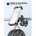 Zewdov Bike Phone Mount, [Secure Lock] Anti-Shake Motorcycle Phone Mount 8S Quick Install, 360° Rotatable Bike Phone Holder for 4.7-6.8” Mobile Phones, Fits Electric/Mountain/Scooter/Dirt Bikes